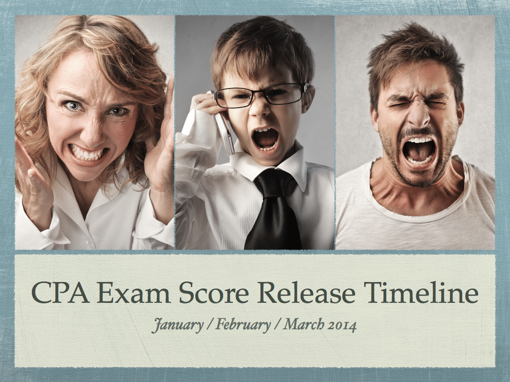 AICPA CPA Exam Score Release for January February March (Q1) 2014